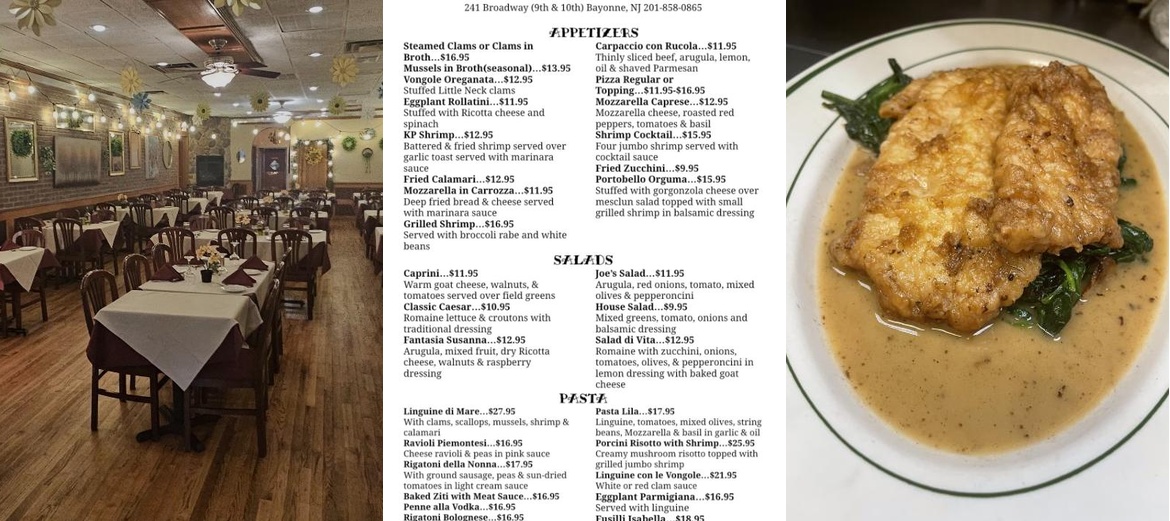 KP Sarelli's Menu